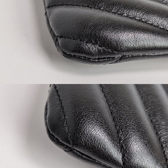 SOLD Saint Laurent Black Large Monongram Wristlet - Picture 8 of 8